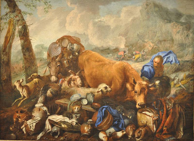 Giovanni Benedetto Castiglione Noah's Sacrifice after the Deluge china oil painting image